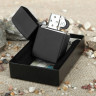 Zippo Classic 218, матовая чёрная + бензин 218_3141