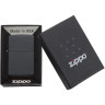 Zippo Classic 218, матовая чёрная + бензин 218_3141